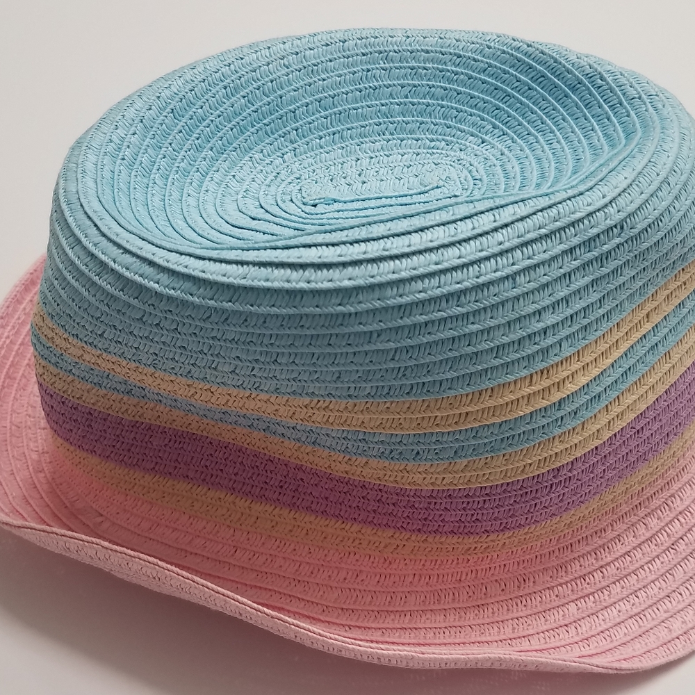 NWOT Toddler Girl Colorful Straw Hat